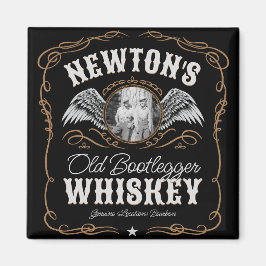 Gamla Moonshine Whiskey-etiketten LÄGG TILL BILD F Magnet