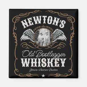 Gamla Moonshine Whiskey-etiketten LÄGG TILL BILD F Magnet