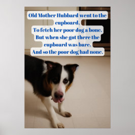 Gamla mor Hubbard, tecknad,  Poster