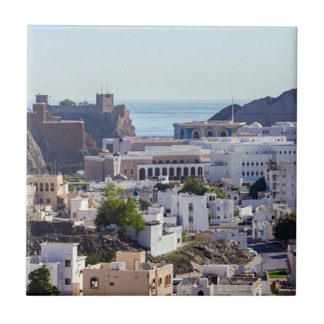 Gamla Muscat-originalstaden Muscat - Oman Kakelplatta (Framsidan)