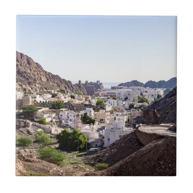 Gamla Muscat-originalstaden Muscat - Oman Kakelplatta (Framsidan)