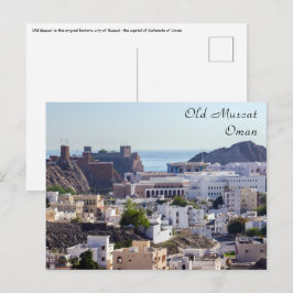 Gamla Muscat ursprungliga historiska staden Muscat Vykort
