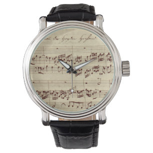 Gamla Musik noter - Bach Music Lakan Armbandsur