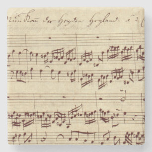 Gamla Musik noter - Bach Music Lakan Stenunderlägg