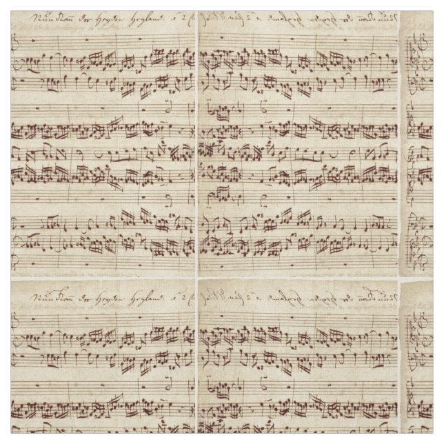 Gamla Musik noter - Bach Music Lakan Tyg (Provkarta)