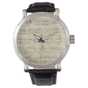 Gamla Musik noter - Chopin Music Lakan Armbandsur