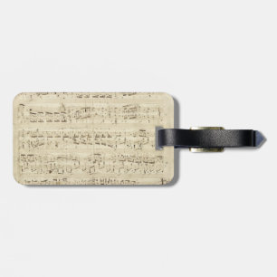 Gamla Musik noter - Chopin Music Lakan Bagagebricka