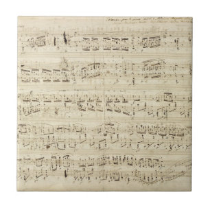 Gamla Musik noter - Chopin Music Lakan Kakelplatta