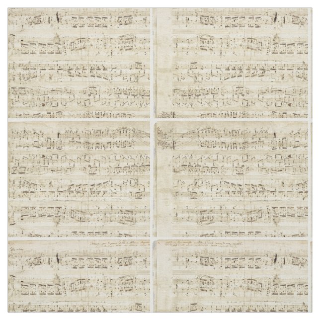Gamla Musik noter - Chopin Music Lakan Tyg (Provkarta)