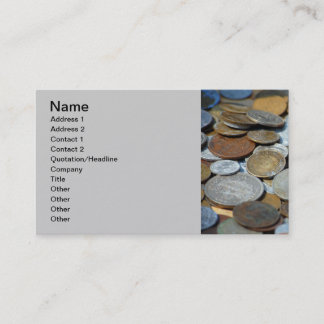 Gamla mynt1299 GAMLA MYNT COPPER SILVER METALL BRO Visitkort