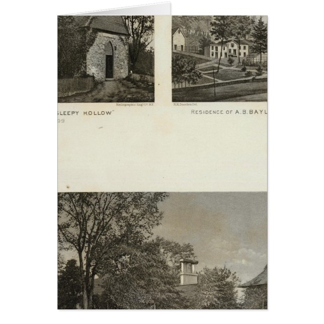 Gamla nederländska kyrkan, bosättning hälsningskort (Framsidan)