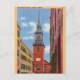 Gamla Norra Kyrkan, Boston, Massachusetts Vykort