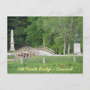 Gamla North Bridge, Concord, MORSA Vykort