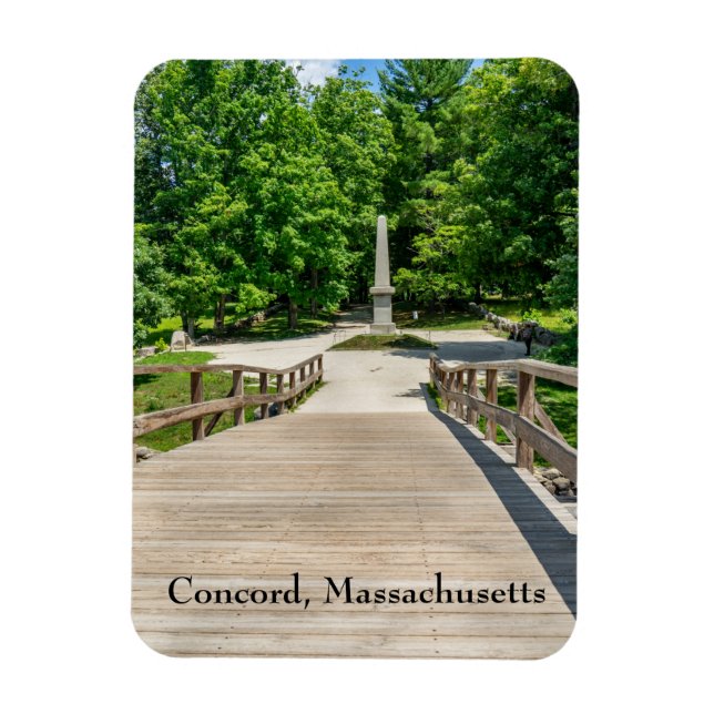 Gamla North Bridge i Concord Magnet (Vertikal)