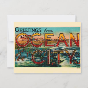 Gamla Ocean City NJ vykort