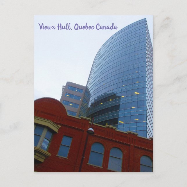 Gamla och nya Byggnad i huvudstaden Vieux Hull Vykort (Framsida)
