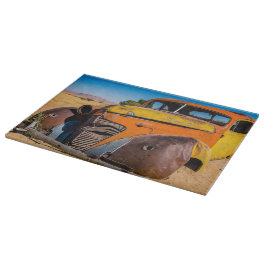 Gamla och övergivna bilar i Solitaire, Namibia