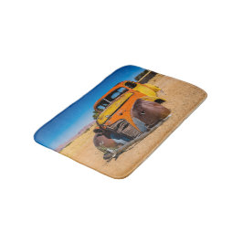 Gamla och övergivna bilar i Solitaire, Namibia Badrumsmatta