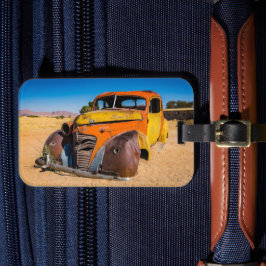 Gamla och övergivna bilar i Solitaire, Namibia Bagagebricka