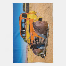Gamla och övergivna bilar i Solitaire, Namibia Kökshandduk