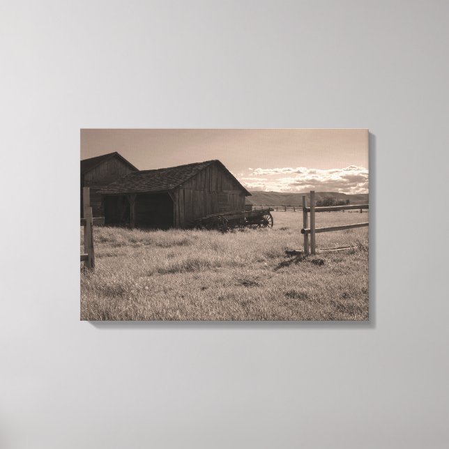 Gamla Olmstead-gården Canvastryck (Framsida)