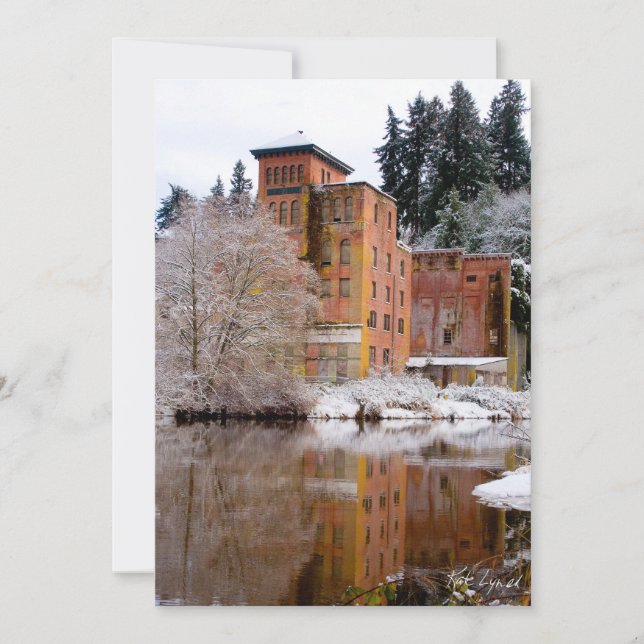 Gamla Olympia Brewhouse-hälsningskort Julkort (Framsida)