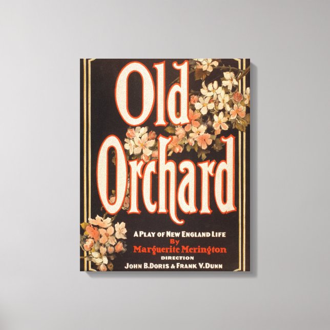 "Gamla Orchard a Play of New England Life Poster" Canvastryck (Framsida)