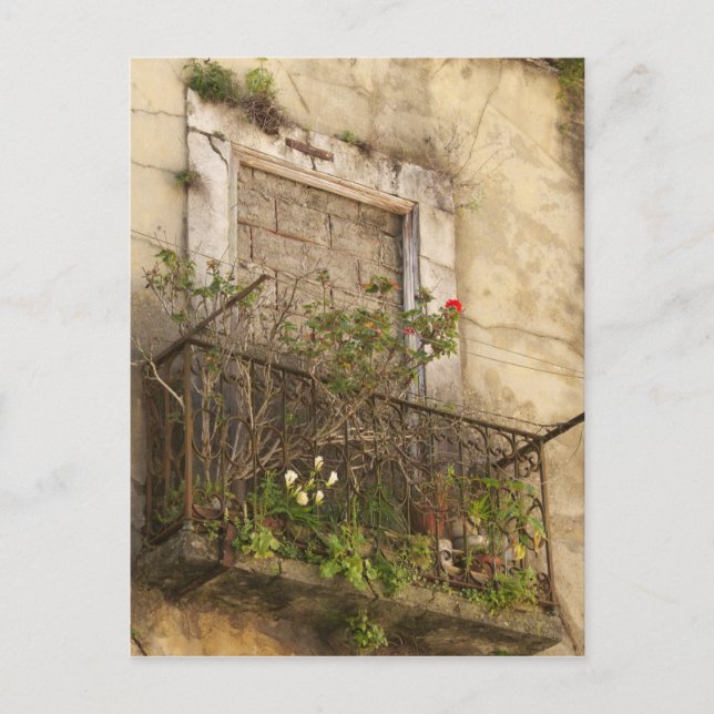 Gamla övergivna hus vykort (Framsida)