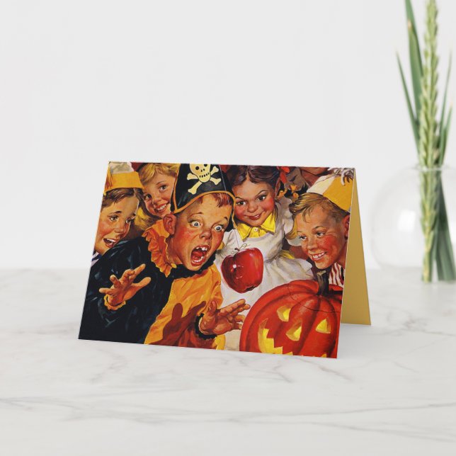 Gamla på Halloween Kort (Framsida)