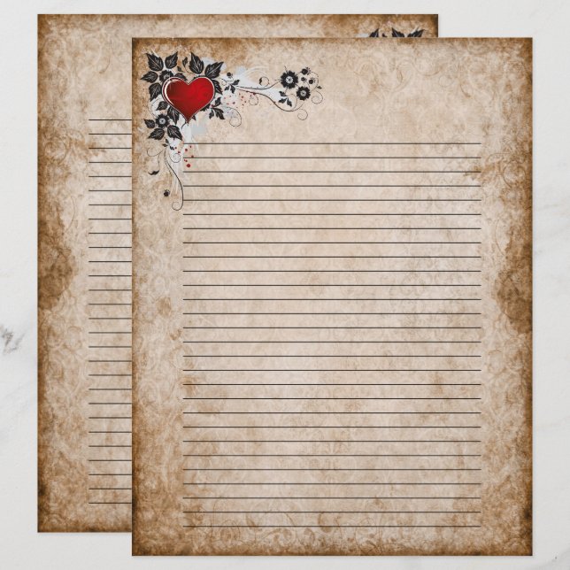 Gamla pappra Brev (Fram/baksida)