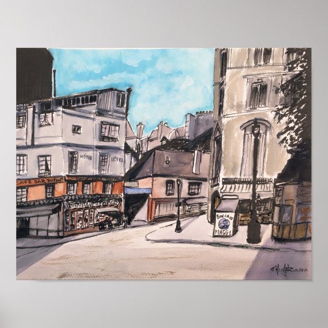 Gamla Paris Frankrike- Poster (Framsidan)