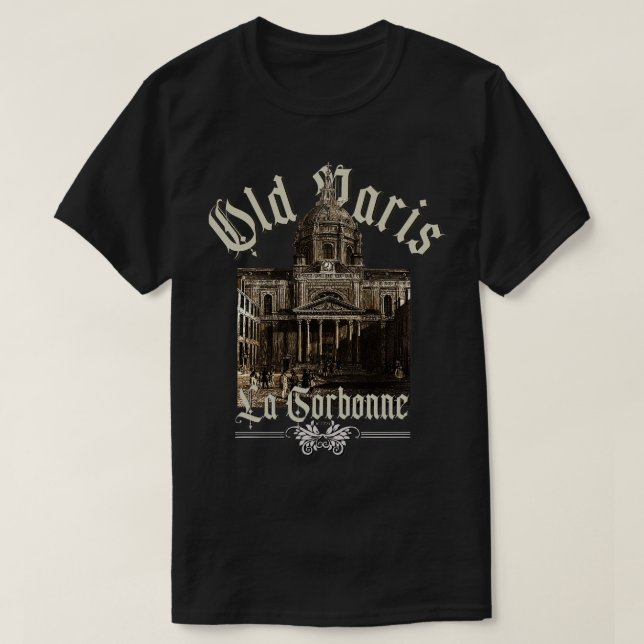 Gamla Paris La Sorbonne T Shirt (Design framsida)