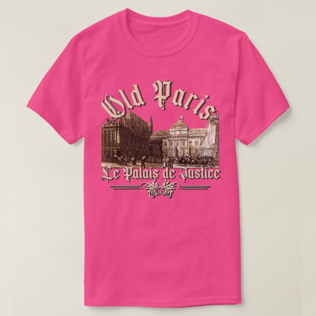 Gamla Paris Palais de Justice T Shirt (Design framsida)