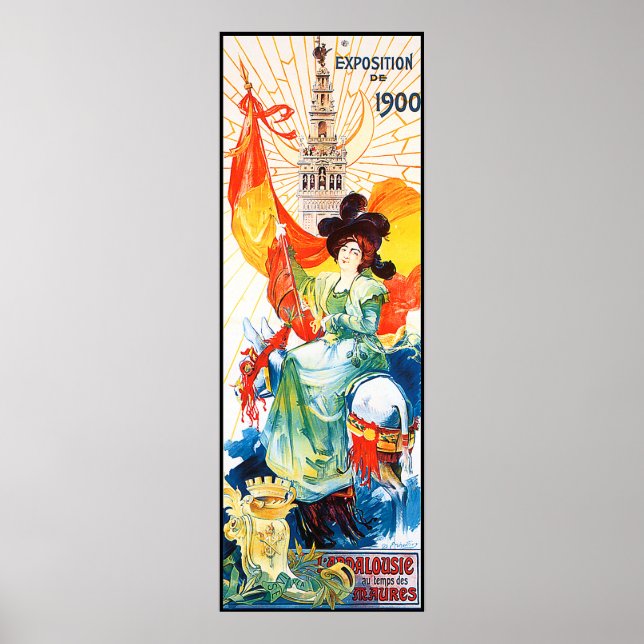 Gamla Paris Worlds Fair Poster reklam (Framsidan)
