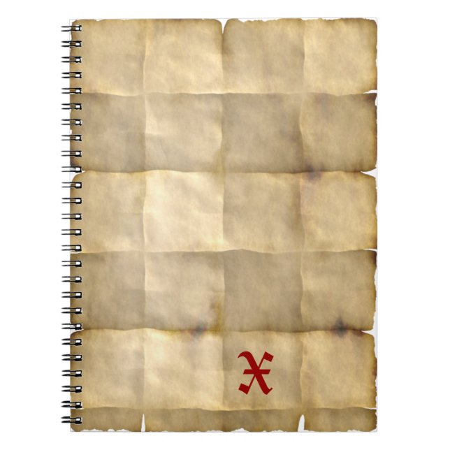 Gamla parker, Treasure Karta Papper Anteckningsbok Med Spiral (Framsidan)