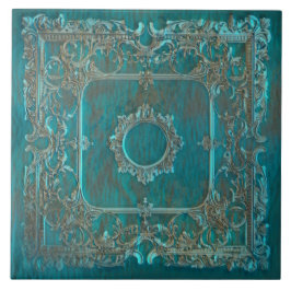 Gamla patinabilder i världen kakelplatta