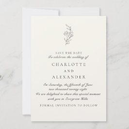 Gamla pengar, estetiskt, ivoriansk bg, spara datum inbjudningar