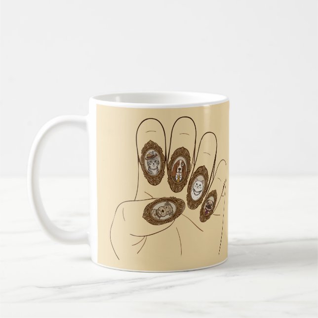Gamla Pengar Naglar Kaffemugg (Vänster)