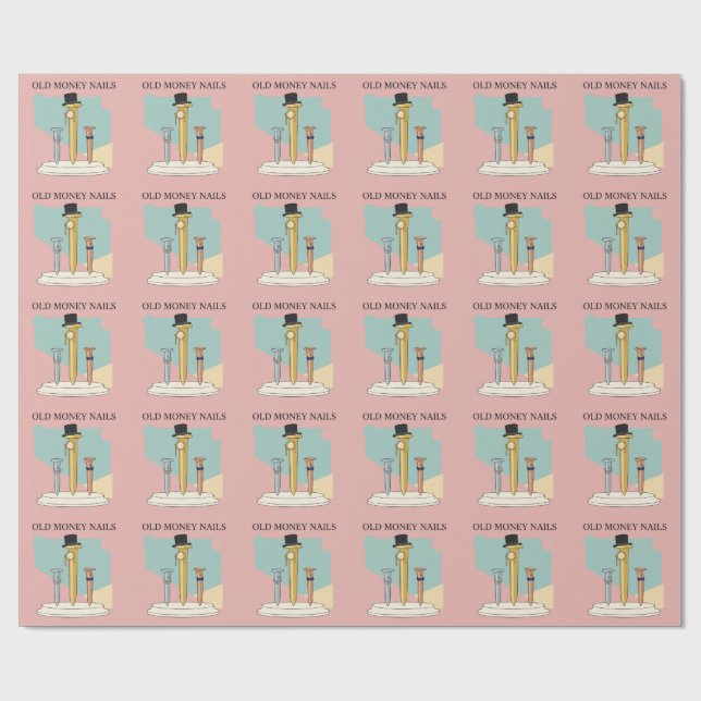 Gamla Pengar Naglar Presentpapper (Platt)
