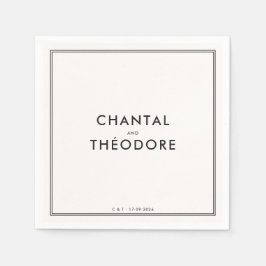 Gamla pengar | Quiet Luxury | bröllop Pappersservett