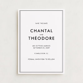 Gamla pengar | Quiet Luxury | Svartvitt och gråvit Inbjudningar