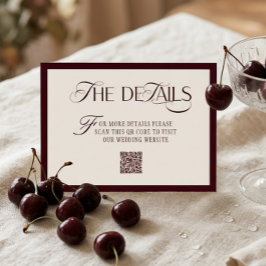 Gamla Pengar Röd Beige Bröllopsdetaljer Tilläggskort