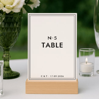 Gamla pengar | Tyst Luxury Bröllop bordsnummer-kor Bordsnummer
