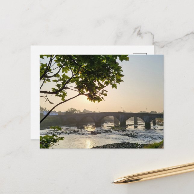 Gamla Penworth-bron Vykort (Fram/Back In Situ)