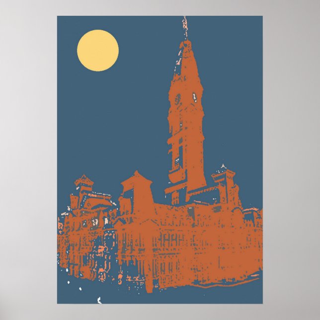 Gamla Philadelphia City Hall Poster (Framsidan)