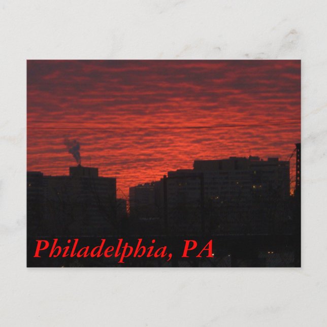 Gamla Philadelphia Vykort (Framsida)
