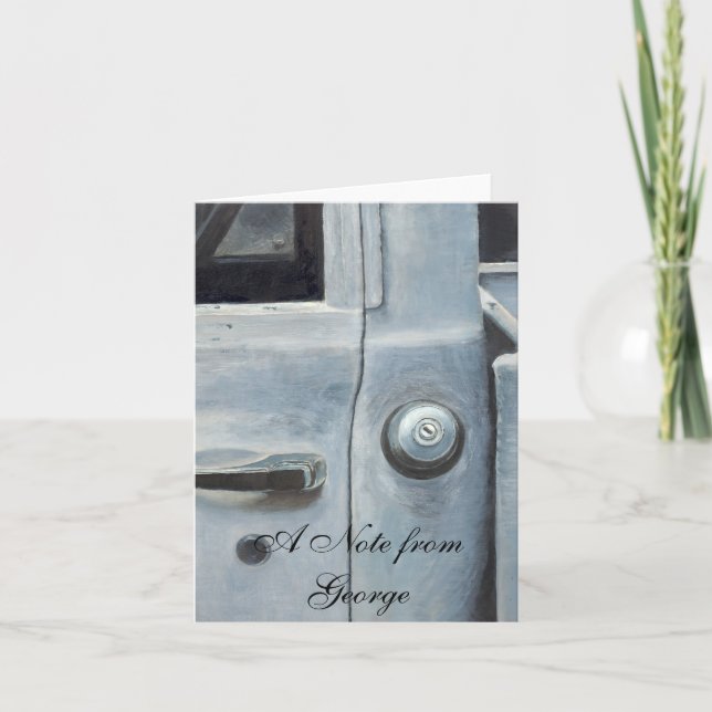 Gamla Pickupa Lastbil Anteckningskort (Framsida)