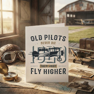 Gamla piloter dör aldrig i flygcitat för flygplan kort