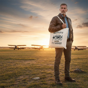 Gamla piloter dör aldrig i flygcitat för flygplan tygkasse