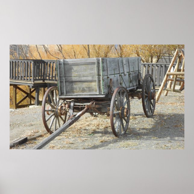 Gamla Pioneer Wagon Wall Poster (Framsidan)